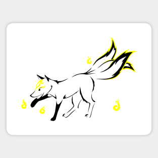 Kitsune (yellow) Magnet